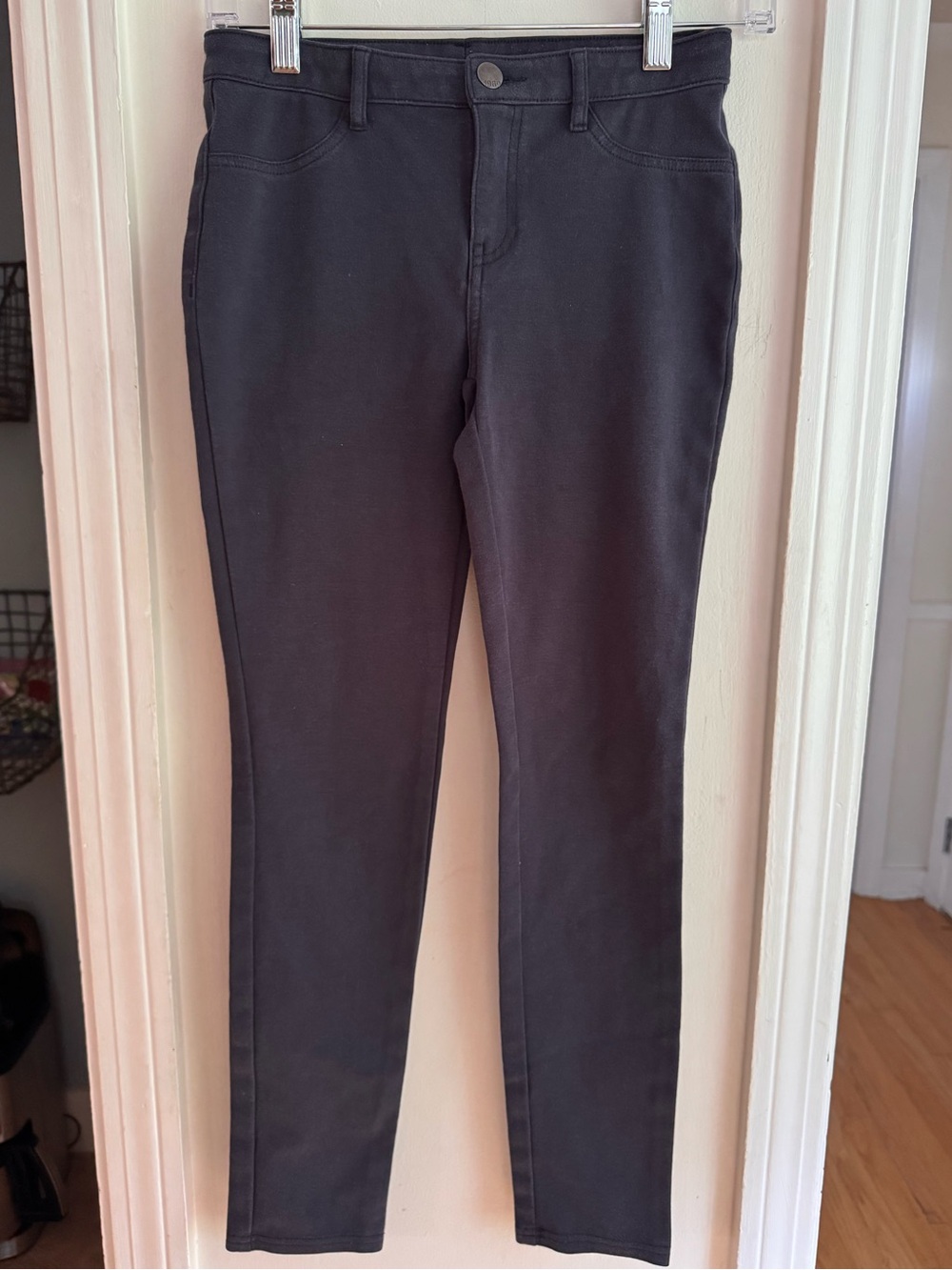 GAP KIDS Girls True Indigo Blue Uniform Ponte Stretch Skinny Dress Pants 12